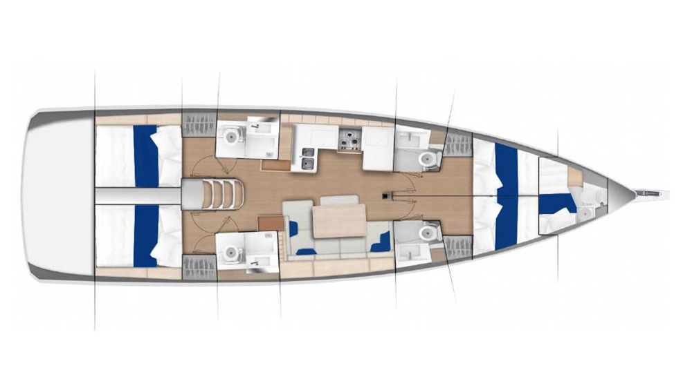 Jeanneau 490 Wanderlust 2020 Layout