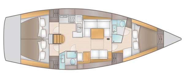 Salona 44 Performance Daddy's Toy 2011 Layout